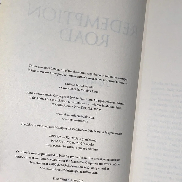 Redemption Road by John Hart hardback book - Picture 4 of 9